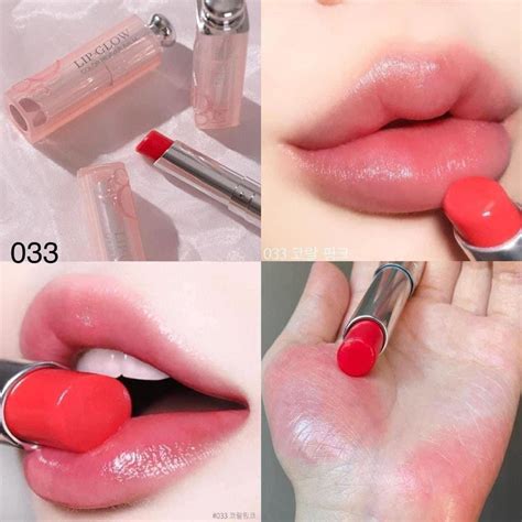 Son Dưỡng Dior Addict Lip Glow 033 Coral Pink .